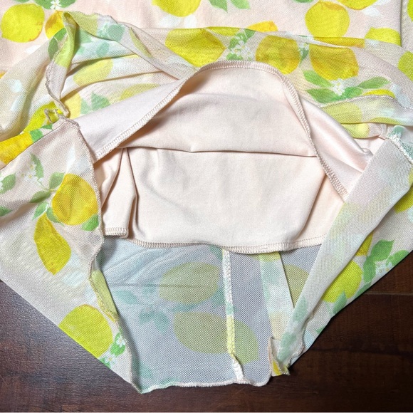 SEE YOU MONDAY Lemon Print Mesh Maxi Dress Size XS - Picture 6 of 9